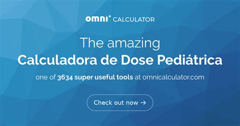 calculadora dose pediátrica.